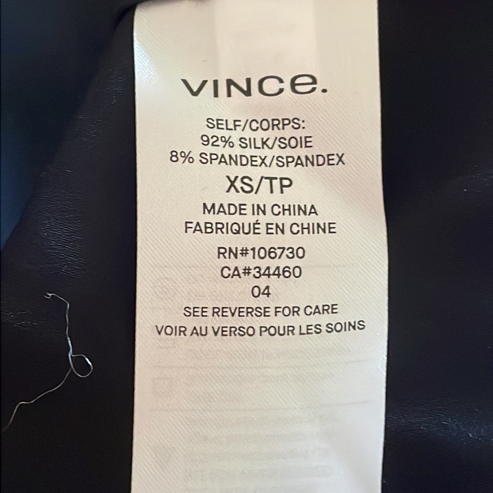 Vince black silk blouse - Picture 6 of 6